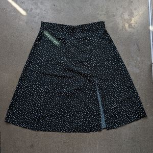 Polka Dot Midi Skirt